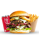 Caramelised Burger Meal 