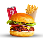 Vegetarian Burger Meal 