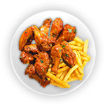 Peri Peri Wings Meal 